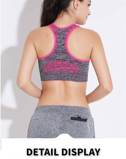 New Sports Bra Women Seamless Gym Jogging Crop Top Yoga Fitness