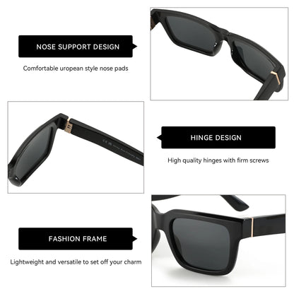 New Fashion Square Polarized Sunglasses Women Men