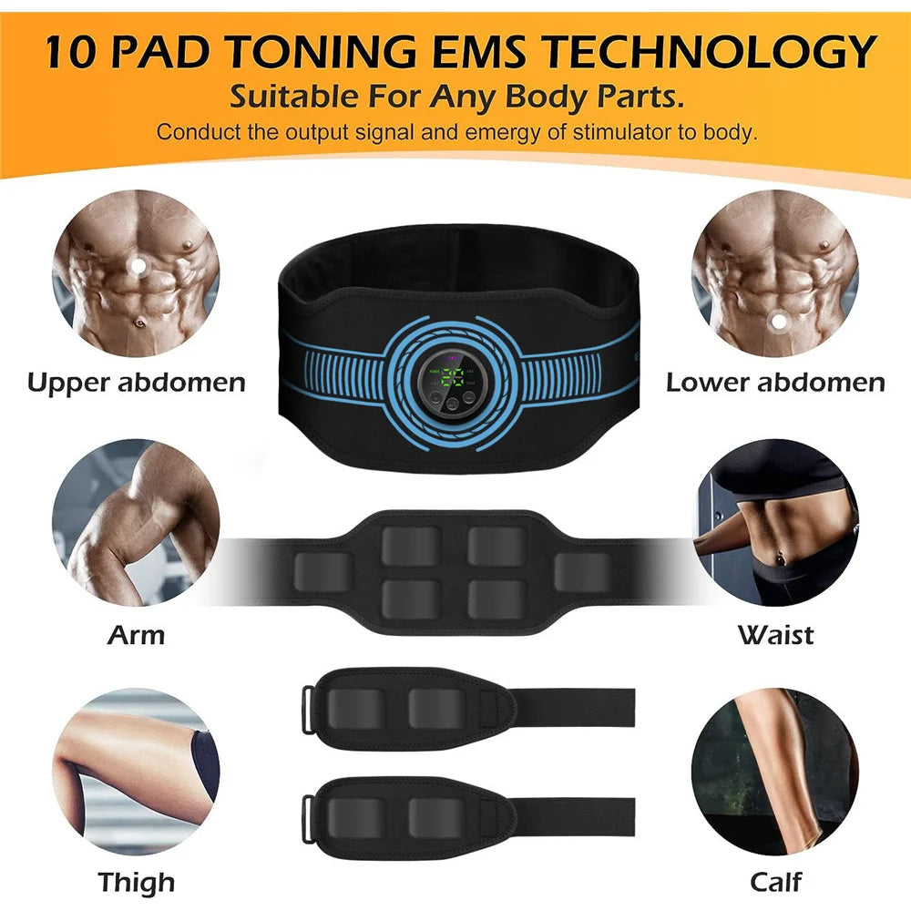 Intelligent EMS Belt Massage Set Full Body Muscle Stimulation