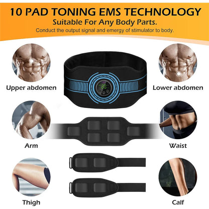 Intelligent EMS Belt Massage Set Full Body Muscle Stimulation