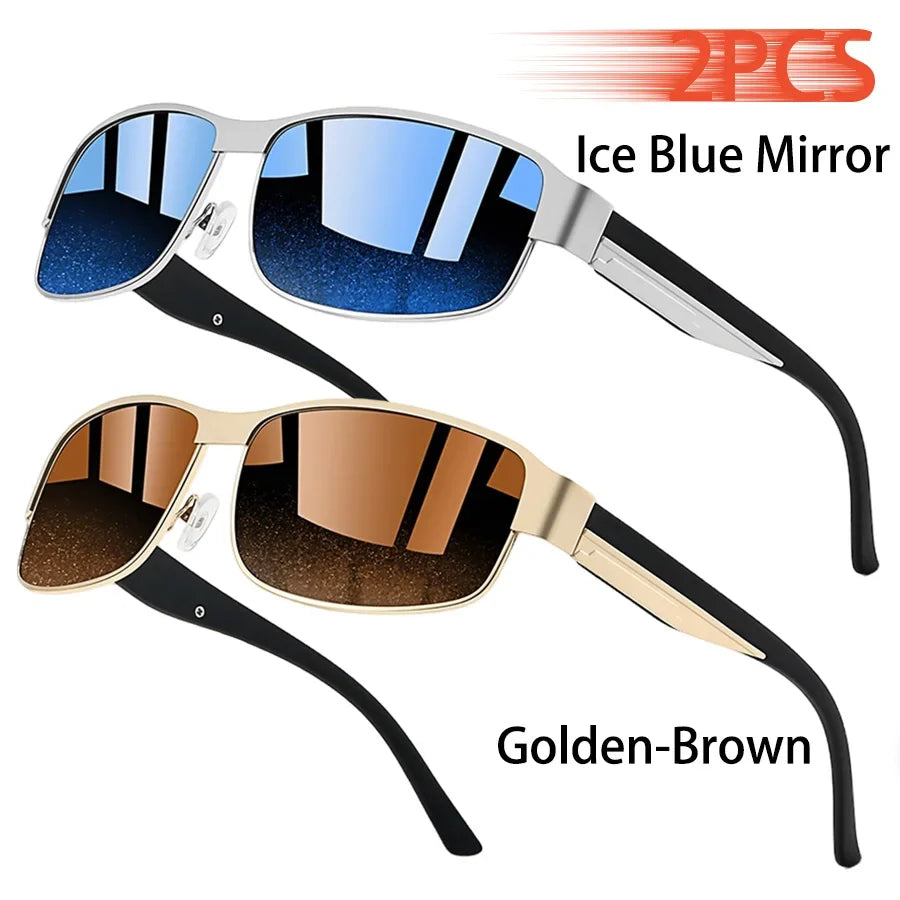 Fashion Vintage Rectangle Sunglasses Men Women