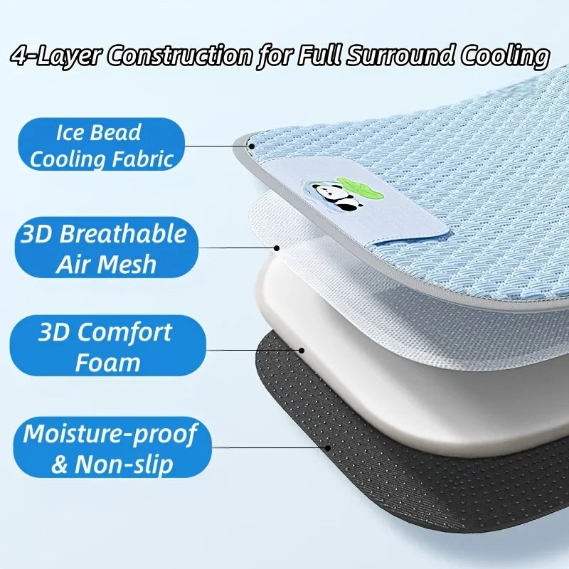 Dog Cooling Mat Made From Ice-bean-textured Fabric