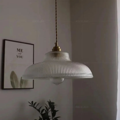 Nordic Glass Pendant Light Green Hanging Lamp Living Room
