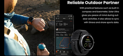 HAYLOU Solar Ultra GPS Smartwatch 1.6” AMOLED Display