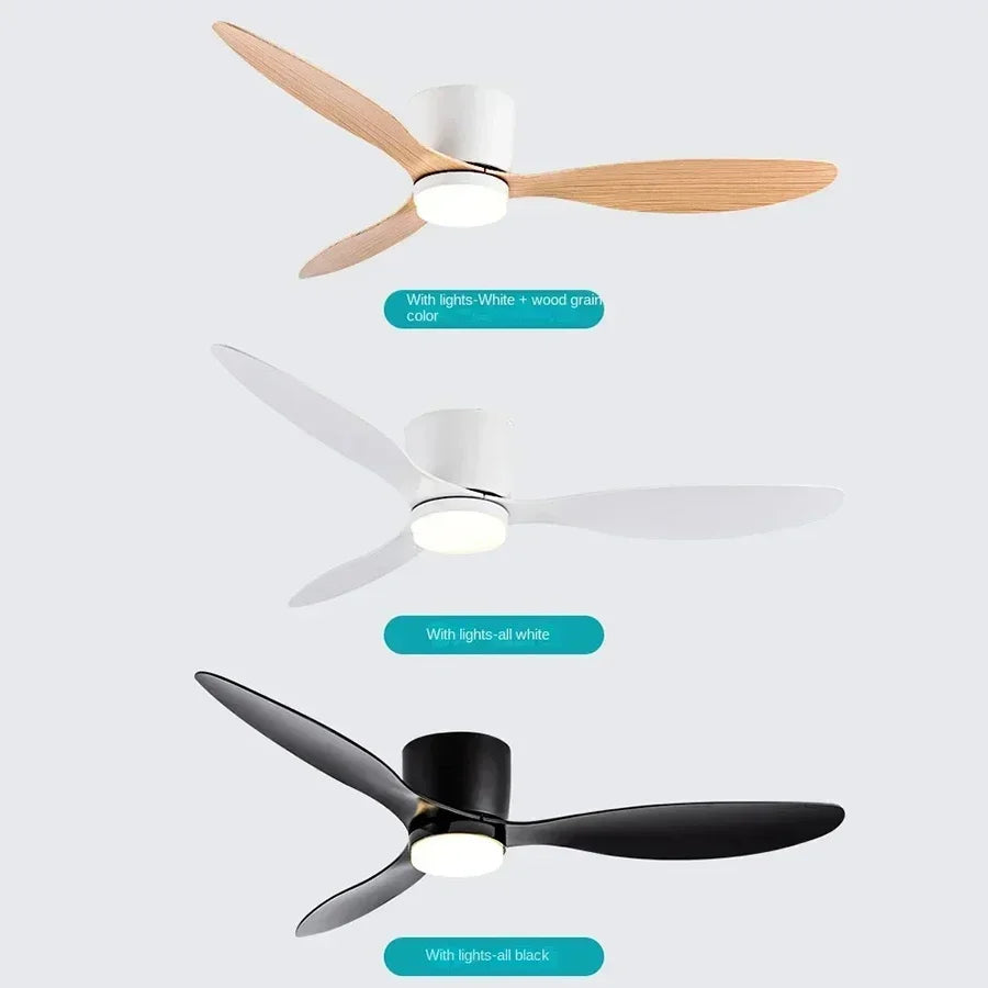 Modern LED Ceiling Fan Lights, Low Floor Decorative Lights