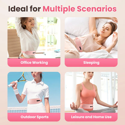 Electric Heating Pad Menstrual Cramp Massager Belt Women