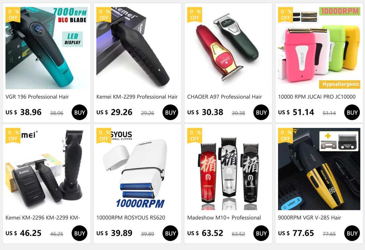 VGR V-946 Professional Ice Tech Hair Trimmer DLC Blade