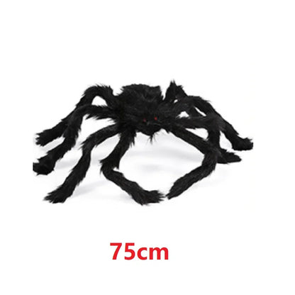 Halloween Plush Simulation Spider Colorful Black Ghost House