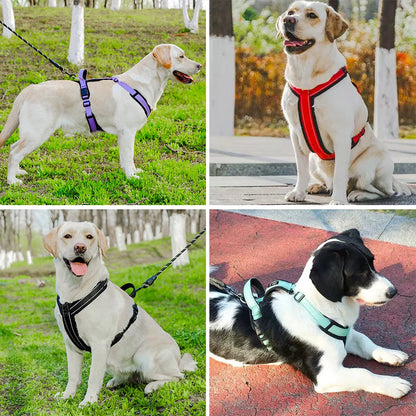 New Pet Harness Reflective With Handle Easy Control