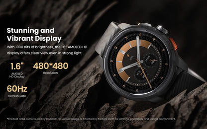 HAYLOU Solar Ultra GPS Smartwatch 1.6” AMOLED Display