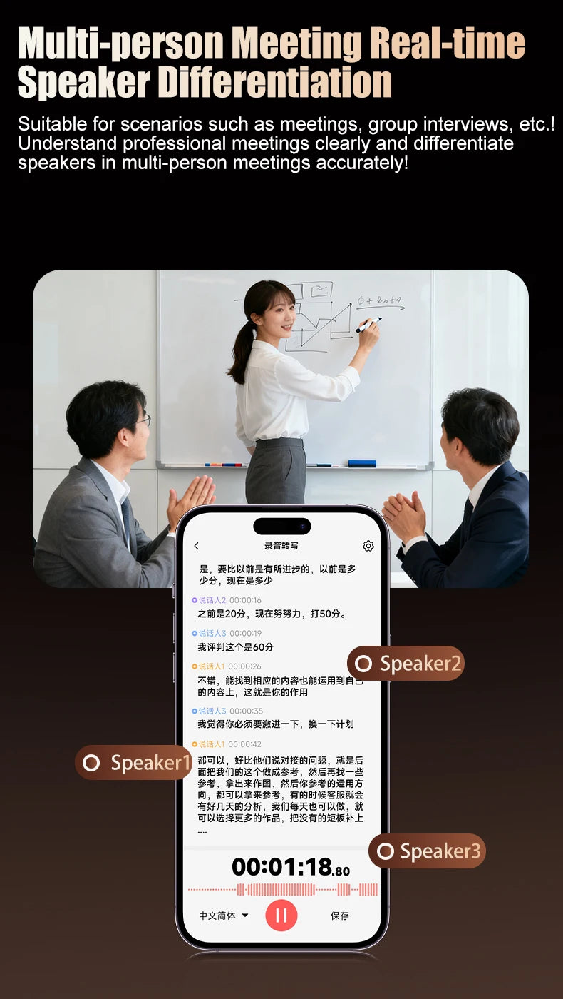 Famue AI Voice Recorder Real-Time Transcription Translation