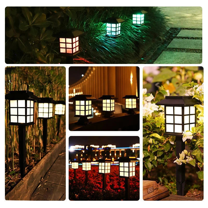 8 Pack Solar Pathway Garden Lights Outdoor Solar Lawn Lamp