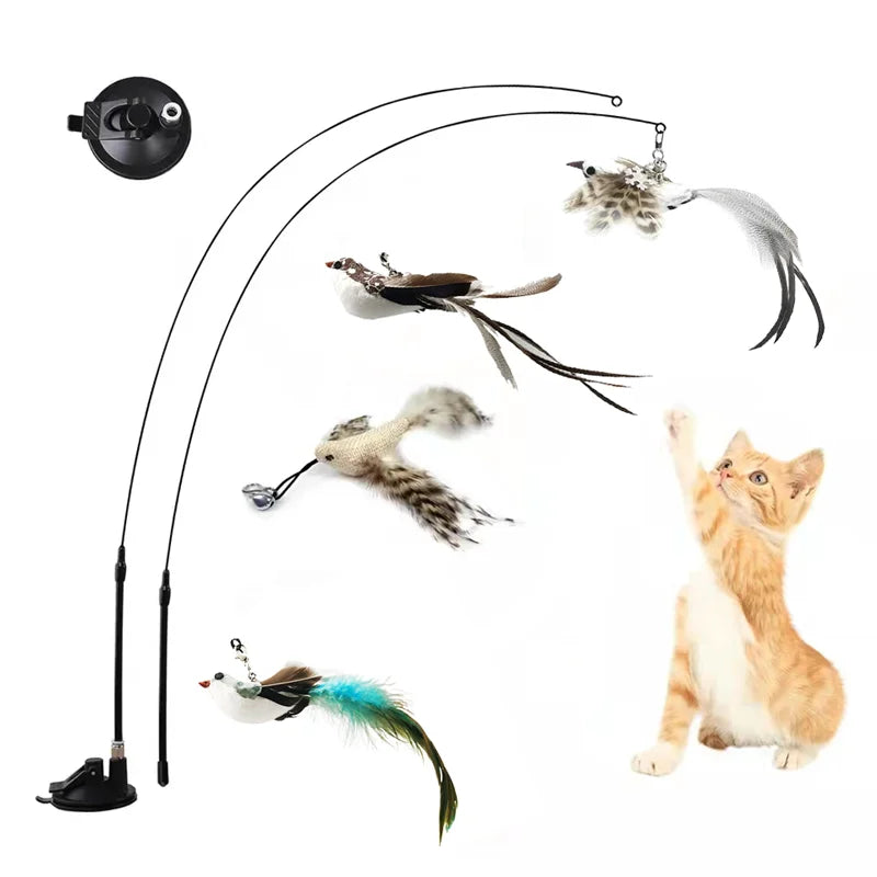 Simulation Bird Interactive Funny Cat Stick Toy