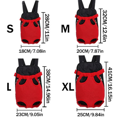 Adjustable Cat Carrier Bag Pet Double Shoulder Backpack