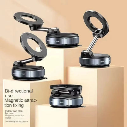 Magnetic Car Phone Holder 360D egree Rotation Vacuum Adsorption