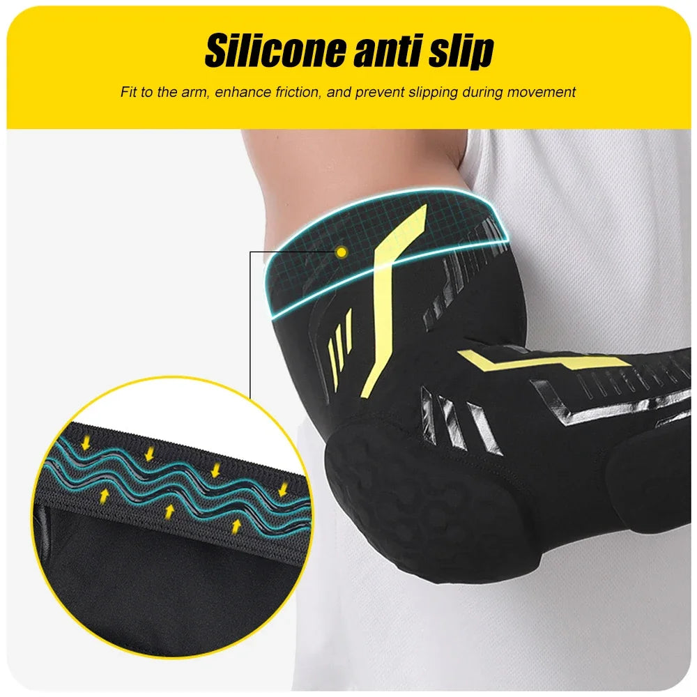 Sports Anti-collision Padded Arm Sleeves, Elbow Forearm