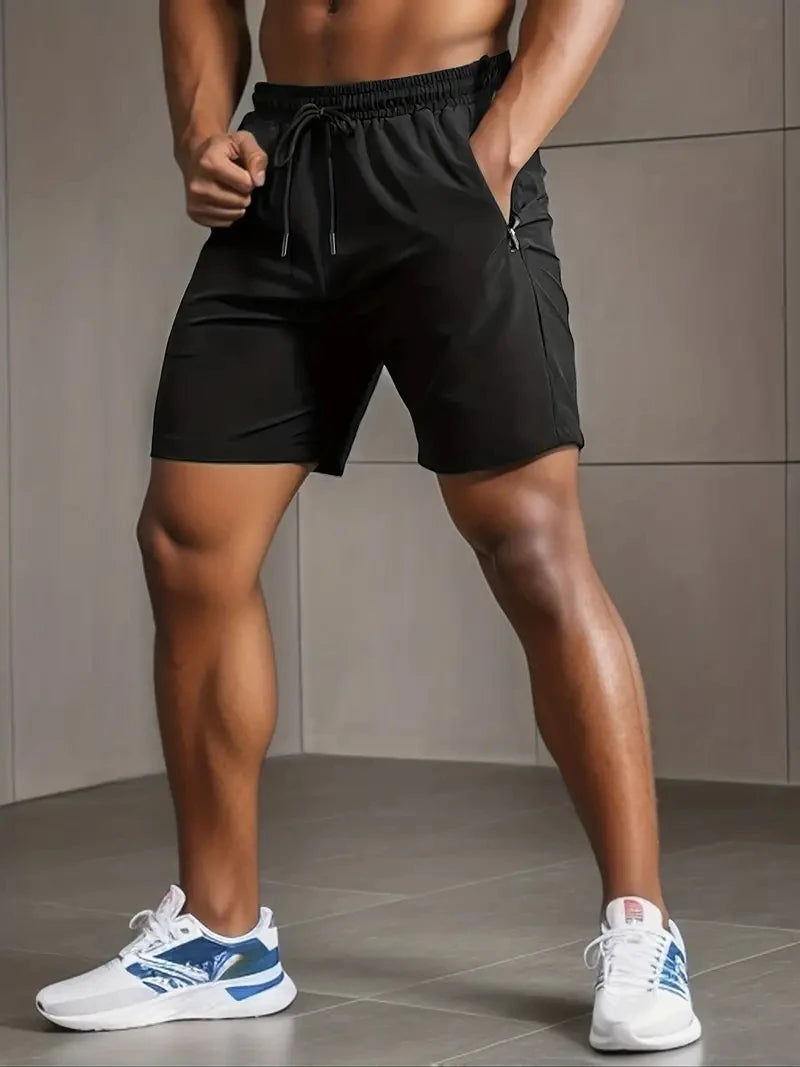 Summer Shorts Men Gym Sport Running Squat Fitness Workout