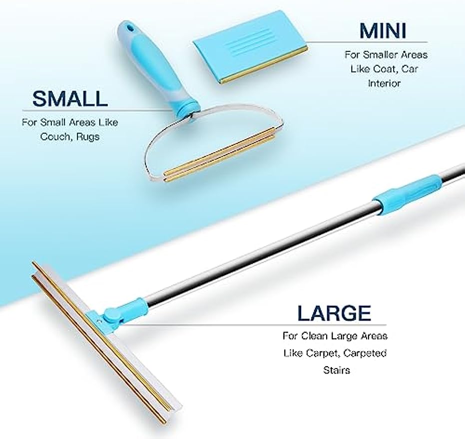 Carpet Rake Pet Hair Remover Set Pet Hair Removal Tool