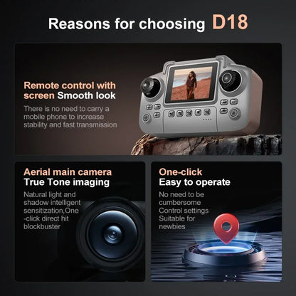 Lenovo D18 Drone 8K Aerial HD Dual-Camera Intelligent Obstacle