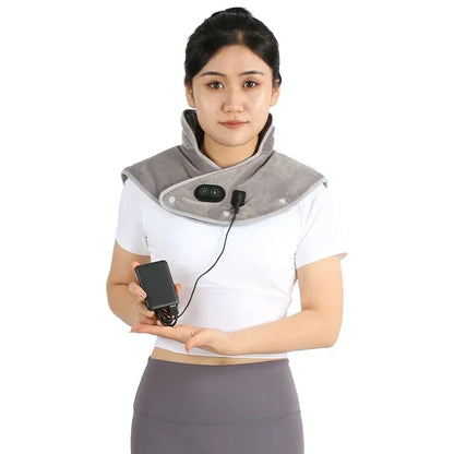 Electric Heating Shoulder Neck Pad Massager Brace