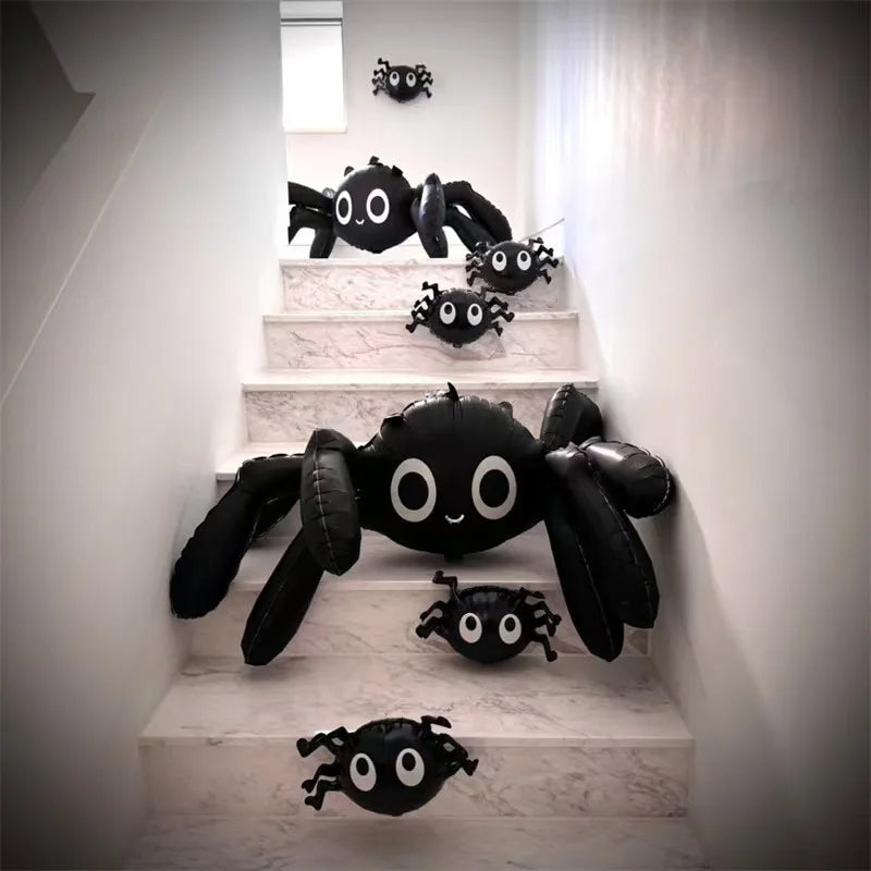 Halloween Balloon Decoration Halloween Black Spider Balloon Giant Skull Skeleton Balloon