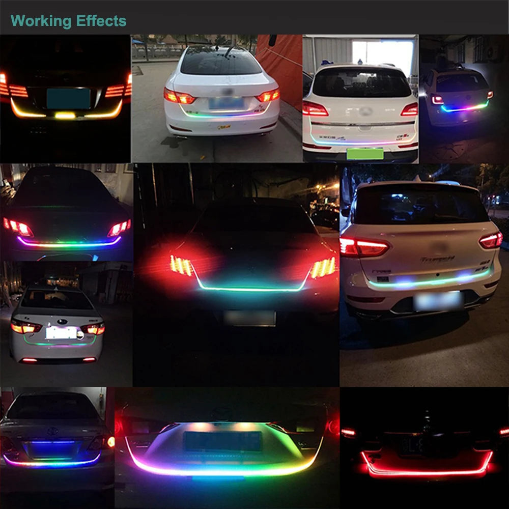 Car Rear Trunk Tail Light LED Strip Signal Lamp