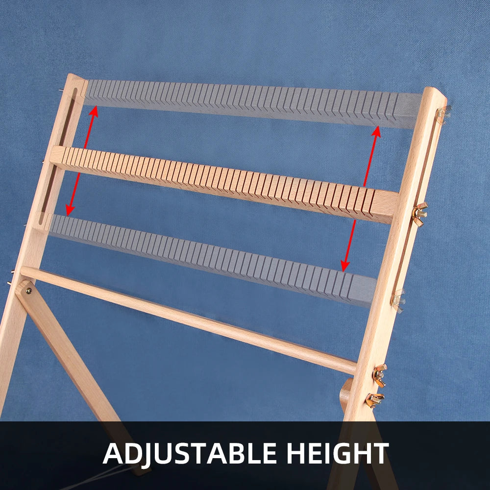 Wood DIY Weaving & Knitting Loom Machine, Wooden Frame