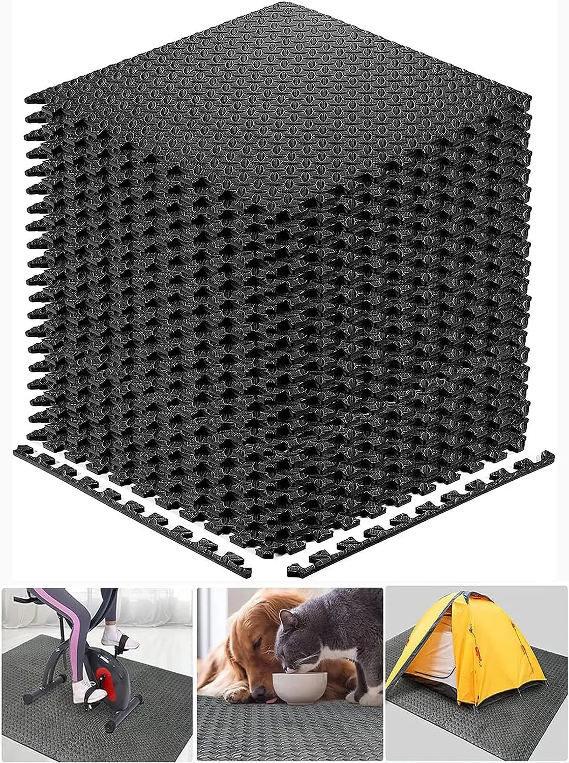 Puzzle Fitness Mat EVA Interlocking Foam Floor Tiles Sports