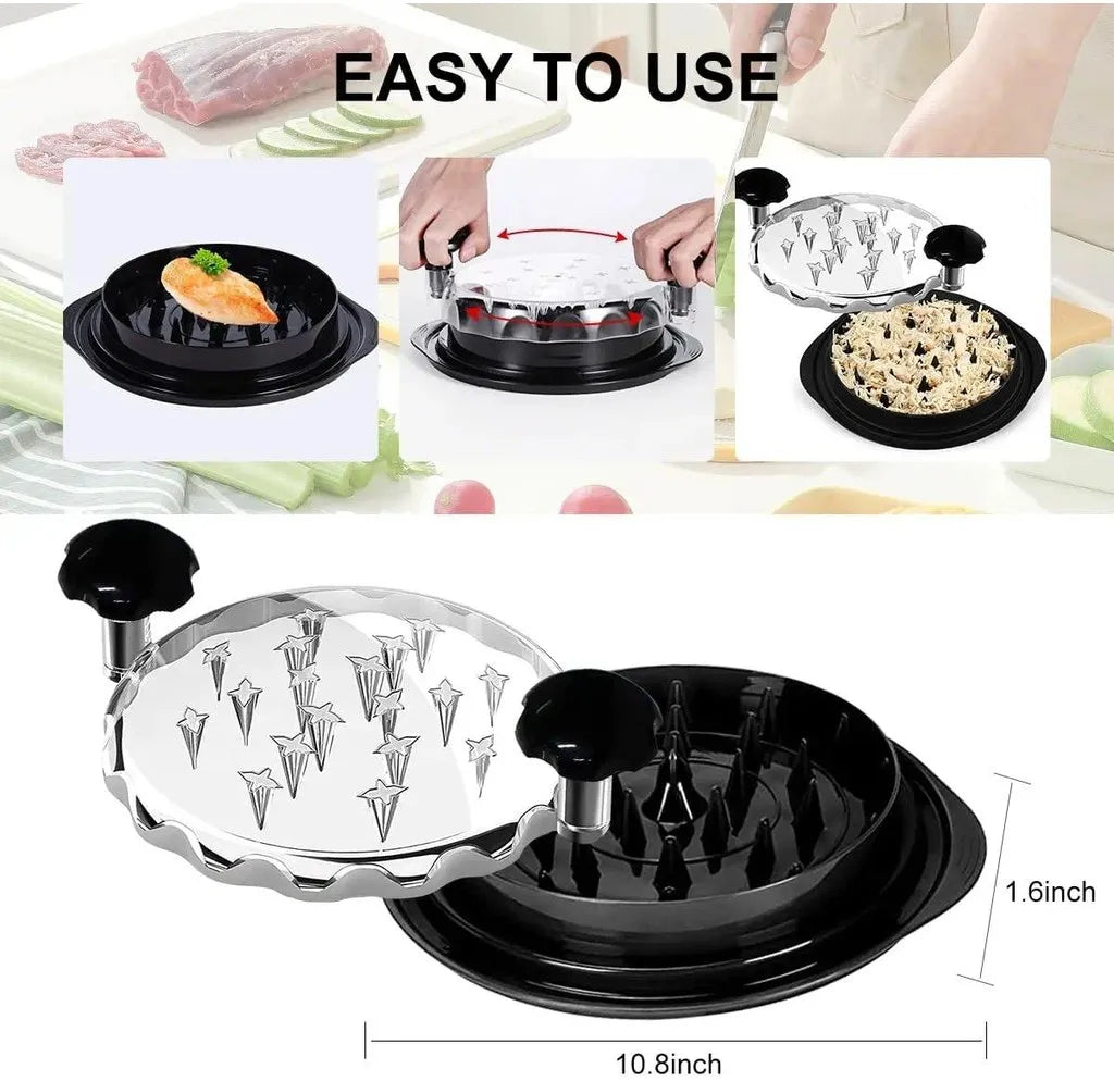 Upgraded Chicken Shredder with Transparent Cover