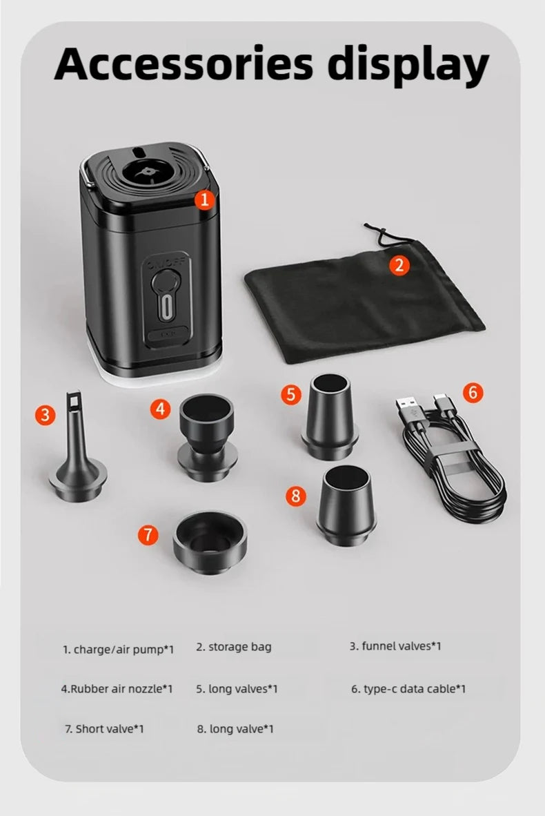 YIJU Wireless Inflation Pump Portable Outdoor Air Pump