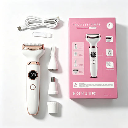 4 in 1 Lady Body Electric Trimmer Eyebrow Nose Women