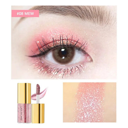 Pearly Liquid Eyeshadow Natural Smokey Silver Shimmer