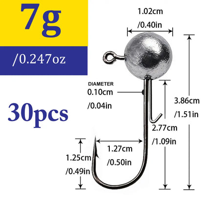 Jig fishing hooks with auxiliary hook,