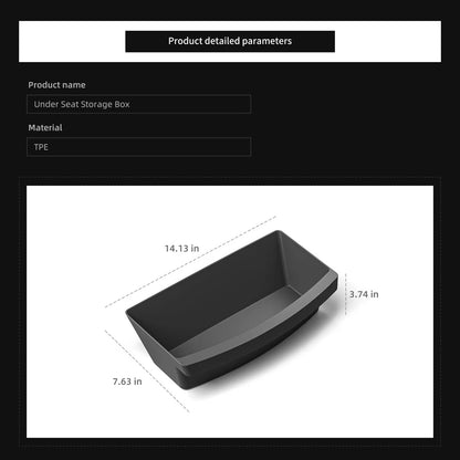 Under Seat Storage Box Organizer for Tesla Model