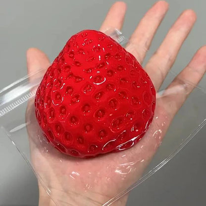 Cute Strawberry Squishy Fidget Toy Slow Rebound Stress Relief