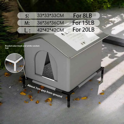 Stray Cat Dog House Waterproof Outdoor Winter Pet Cave