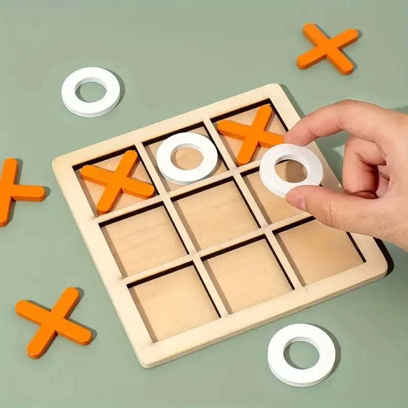 Montessori Play Game Wooden Toy Mini Chess Interaction Puzzle