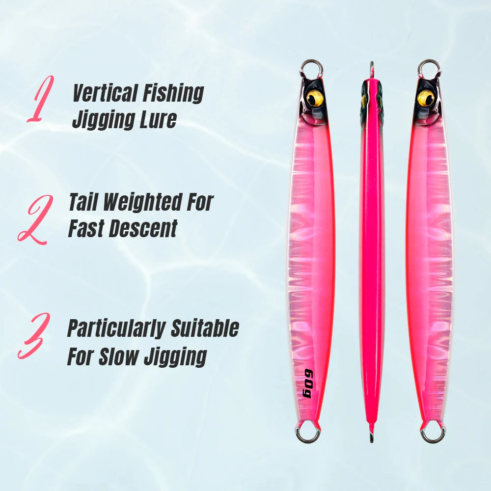 Vertical Jigging Lure Shore Long Casting Saltwater Fishing Lure