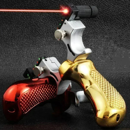 Laser Pointing Slingsshot 10 Style Precision Aiming Slingshot