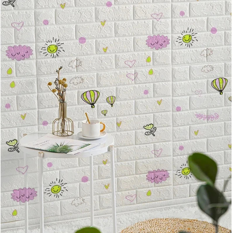 3D Self-Adhesive Wallpaper 70cm*1/5/10m Continuous Waterproof