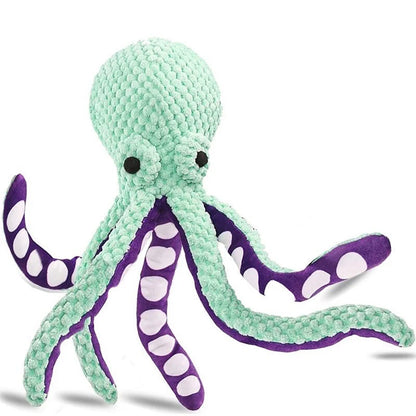 Dog pet plush octopus toy interactive sound anti-demolition