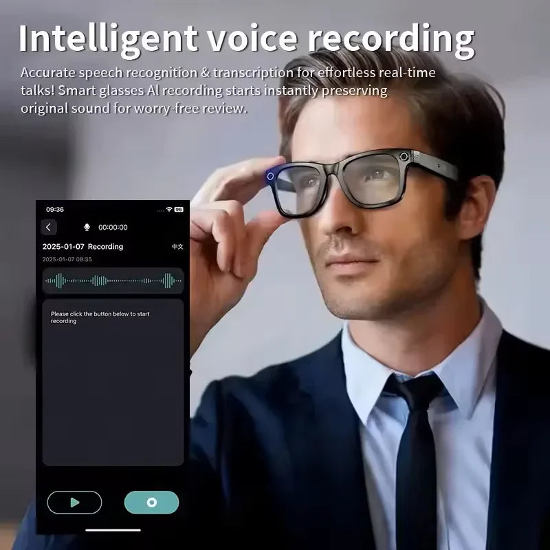 New Upgrade smart glasses With Camera Video Recording AI