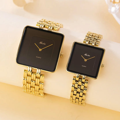 Watch with Simple Large Dial Square Quartz
