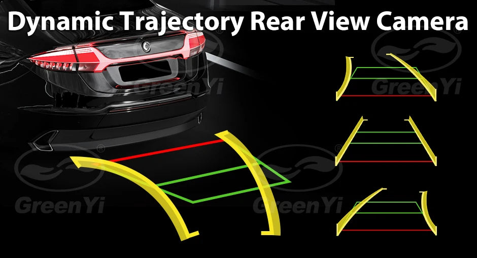 Dynamic Trajectory AHD 1080P Car Rear View Camera