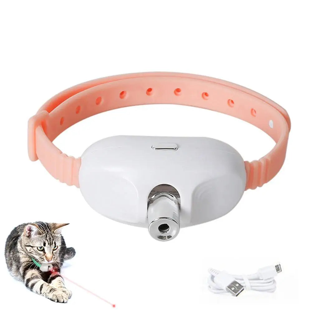 New Smart LED Laser Pet Collar Hands Free Automatic Laser