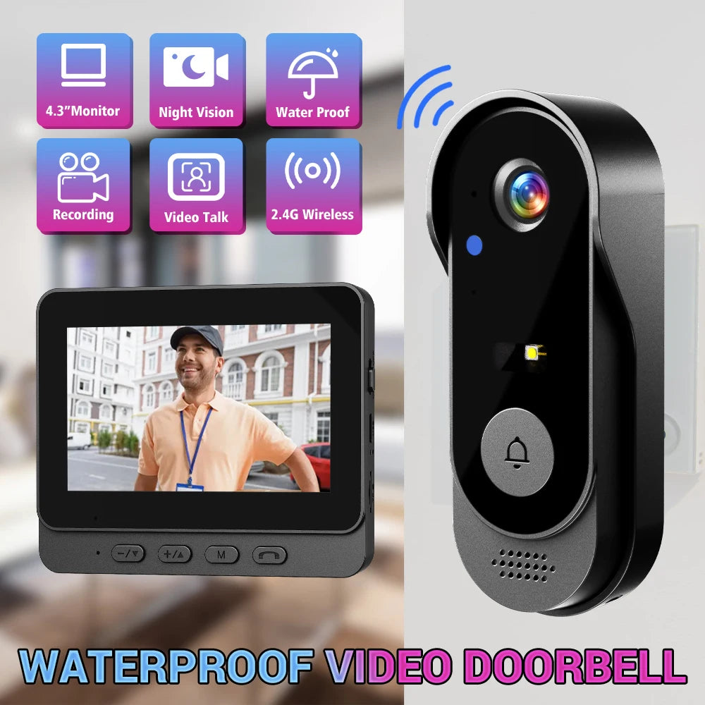 Wireless Video Doorbell Camera Home Security