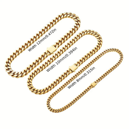 316 Stainless Steel Plated 18k Gold Fashion Hip Hop Bracelet