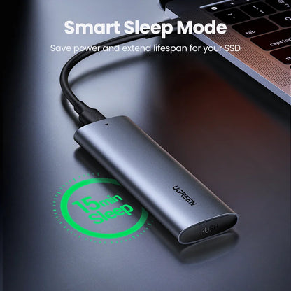 UGREEN M2 SSD Case NVME SATA Dual Protocol M.2 to USB Type C