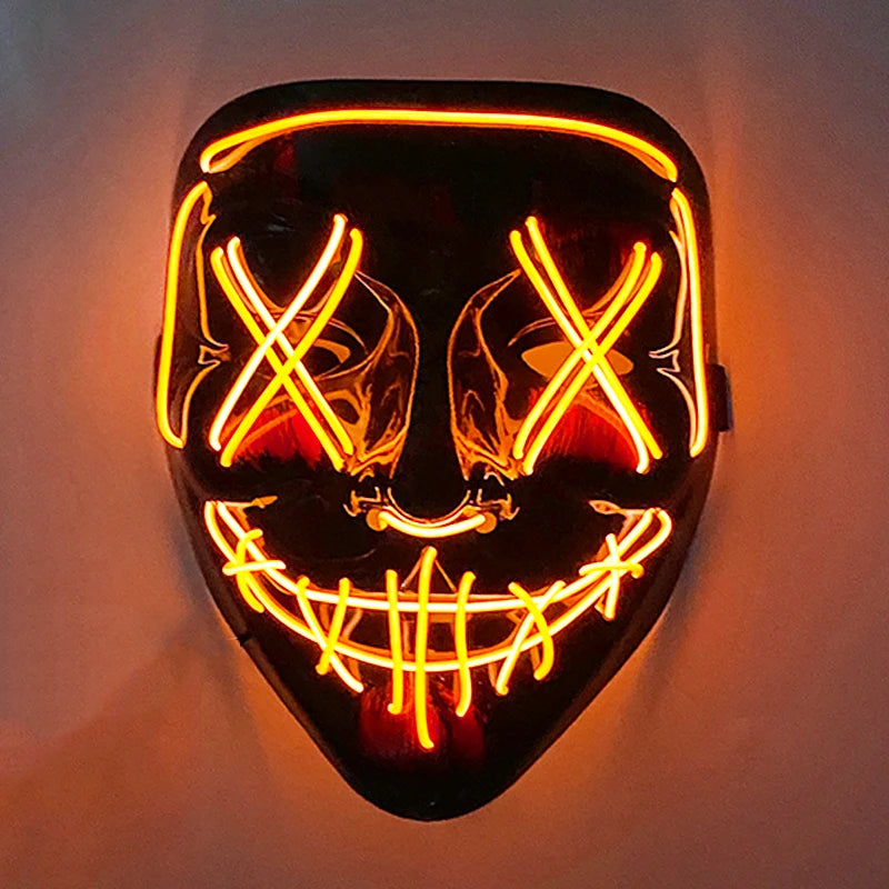 Halloween Party Supplies Luminous LED Purge Mask