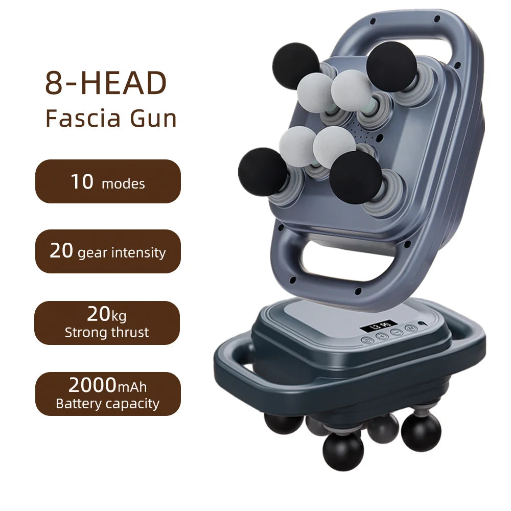 42-Heads Fascia Gun High-Frequency Vibration Body Massage